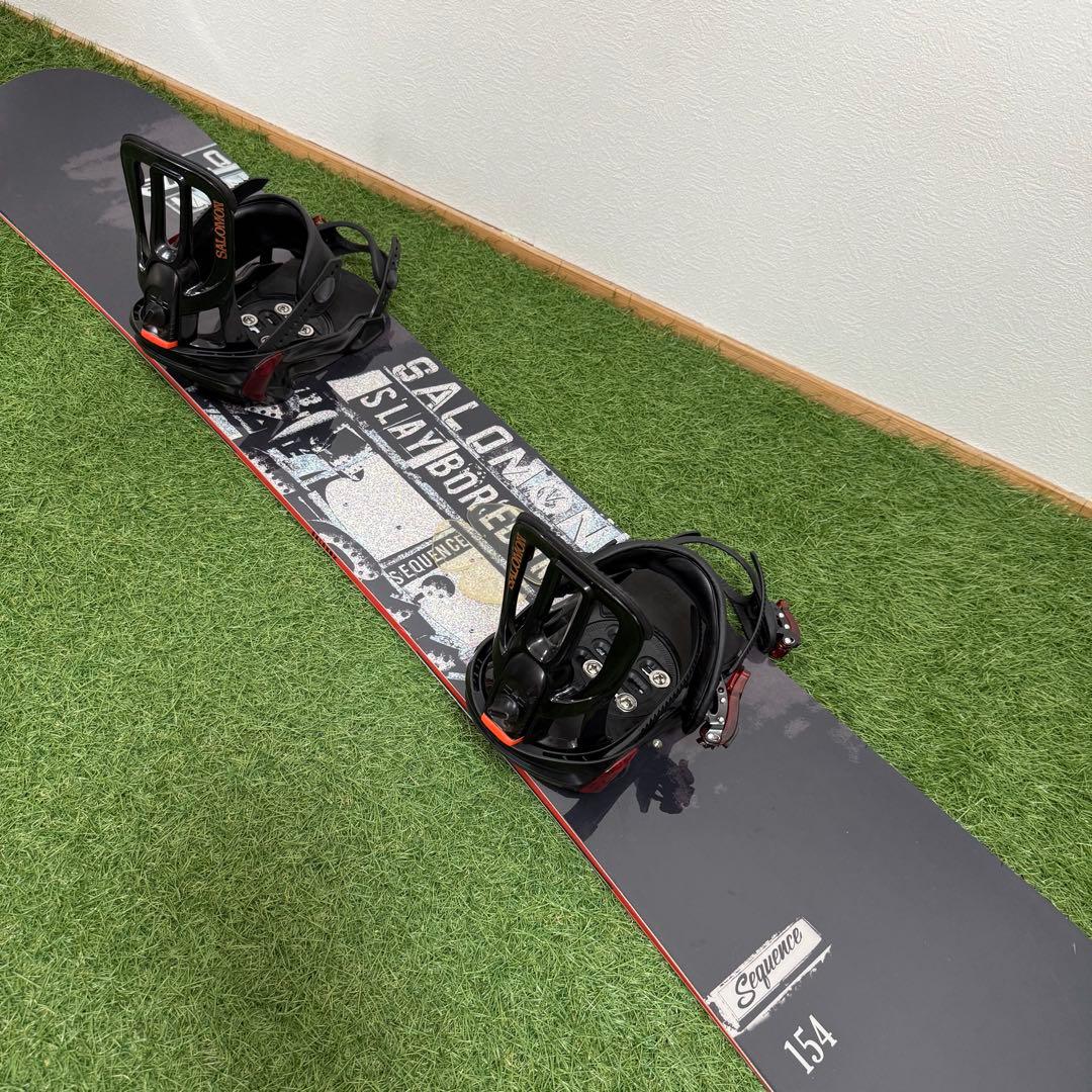 O1 SALOMON 154cmメンズスノーボードセット