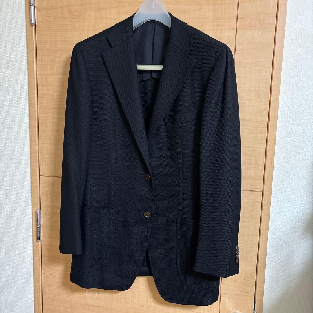 トゥモローランド　ブラック　ウールジャケット　サイズ50 ロロピアーナ生地