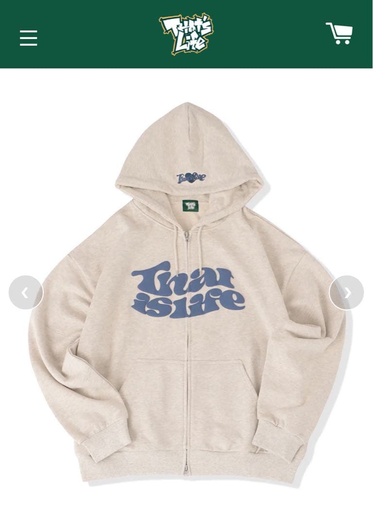 ザッツライフ　ジップパーカー