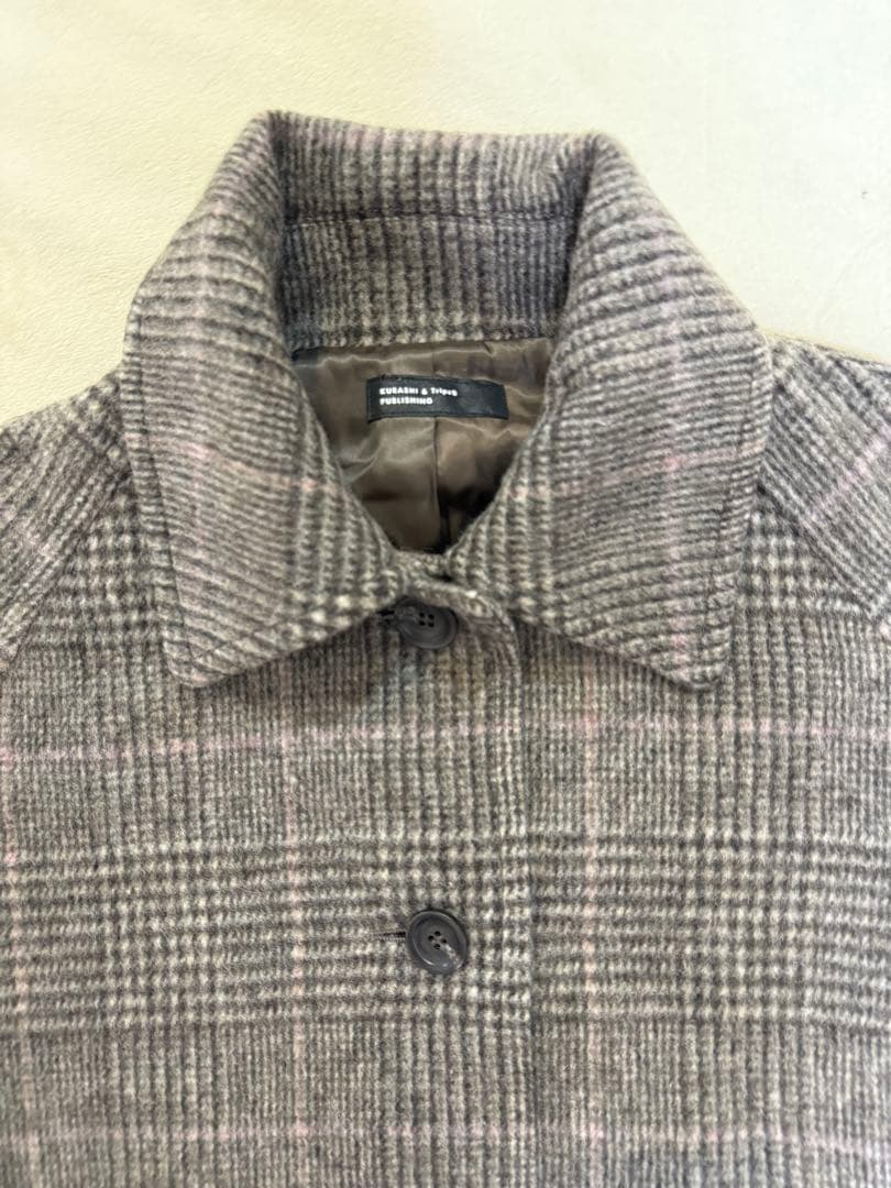 北欧暮らしの道具店　かろやかに揺れるウールロングコート　Mサイズ