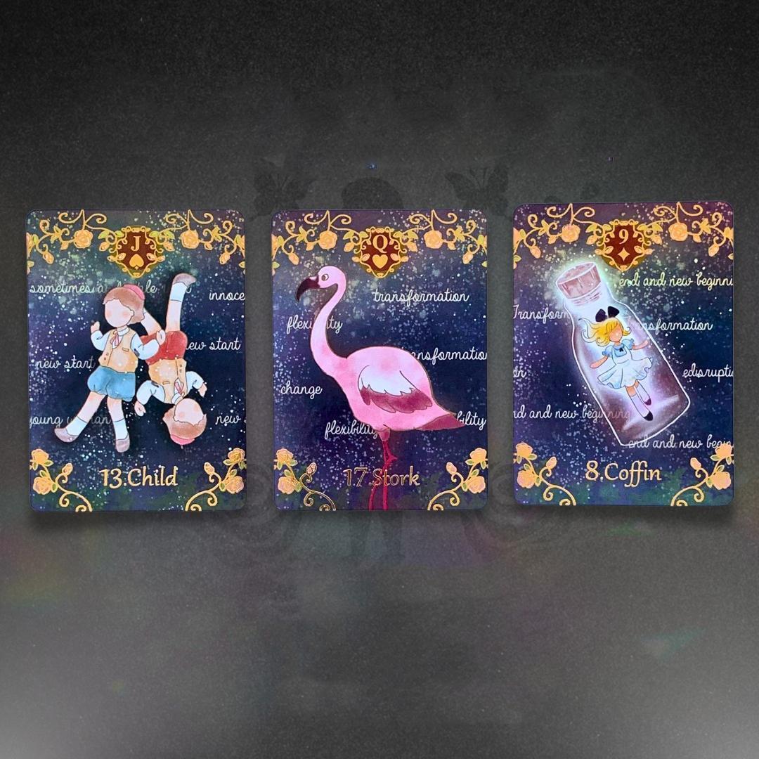 【正規品ルノルマンカード】キュートな不思議の国のアリスの世界観のデッキ✨幻想夢