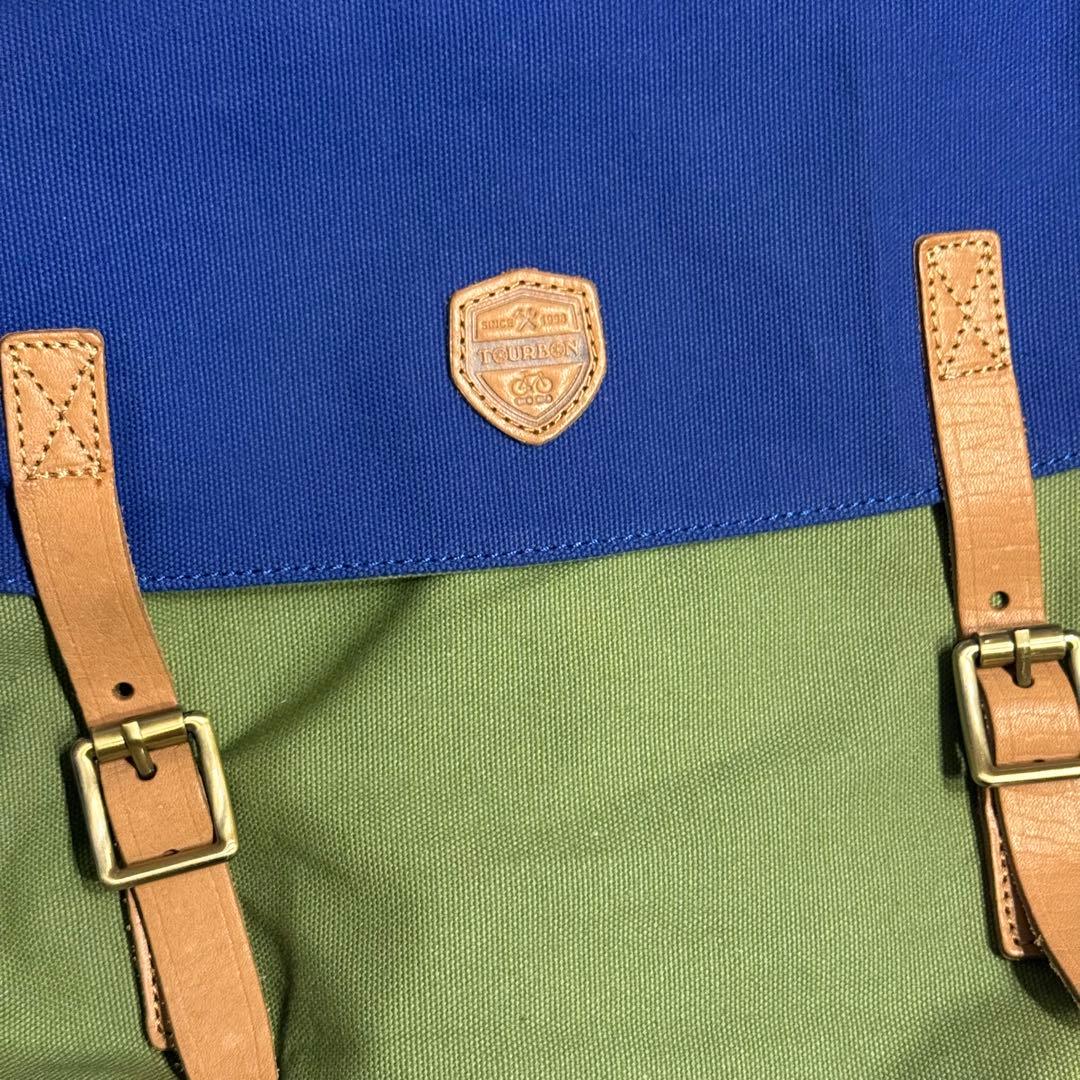 キャンバス製パニアバッグ オリーブグリーン