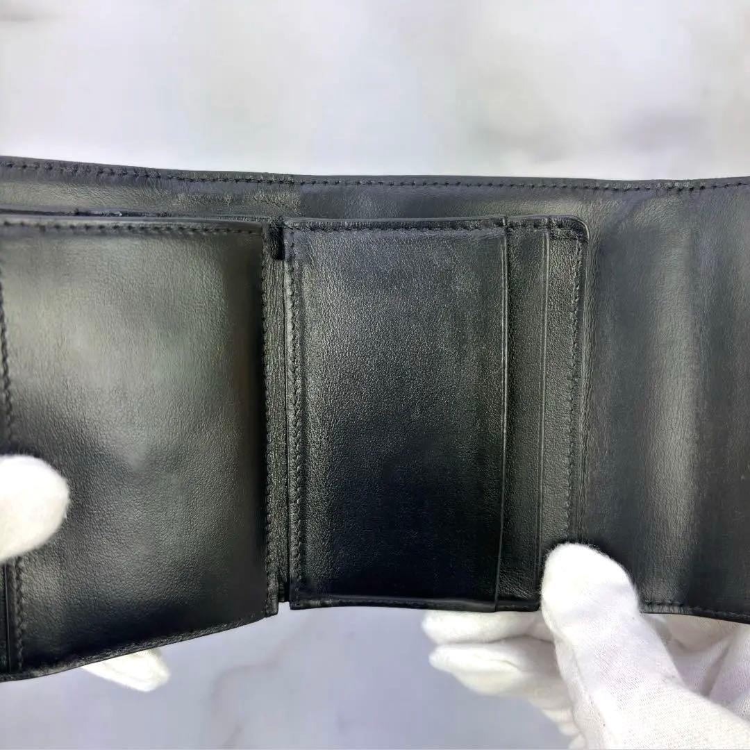 【極美品】 正規品✨ CELINE スモール フラップウォレット トリオンフ 黒