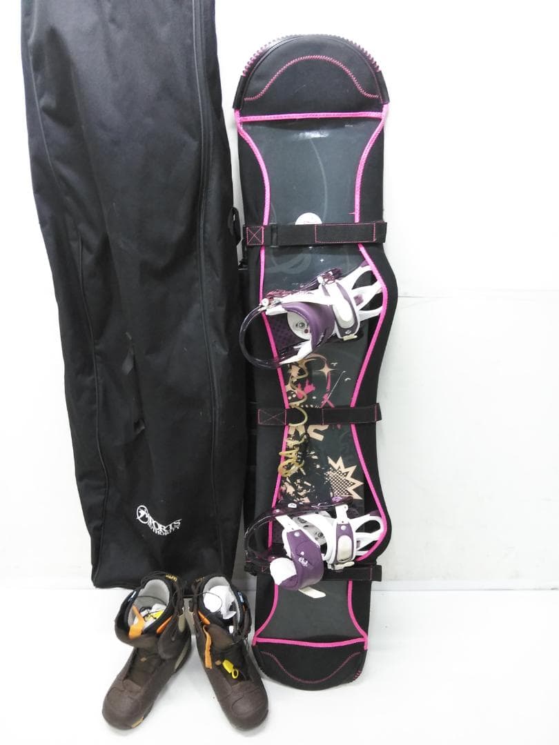 豪華！ K2 143+BURTON 24cm レディース スノーボード5点セット