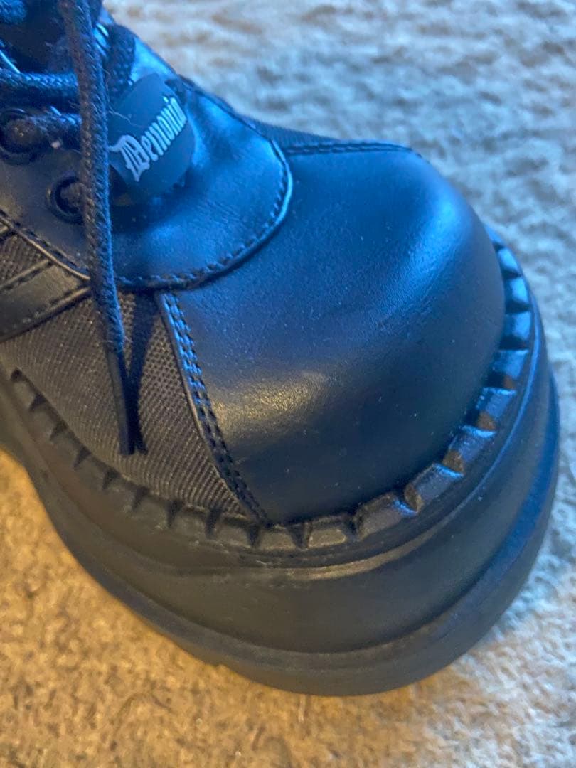 値下げ不可　demonia stomp08 Blk Vegan Leather