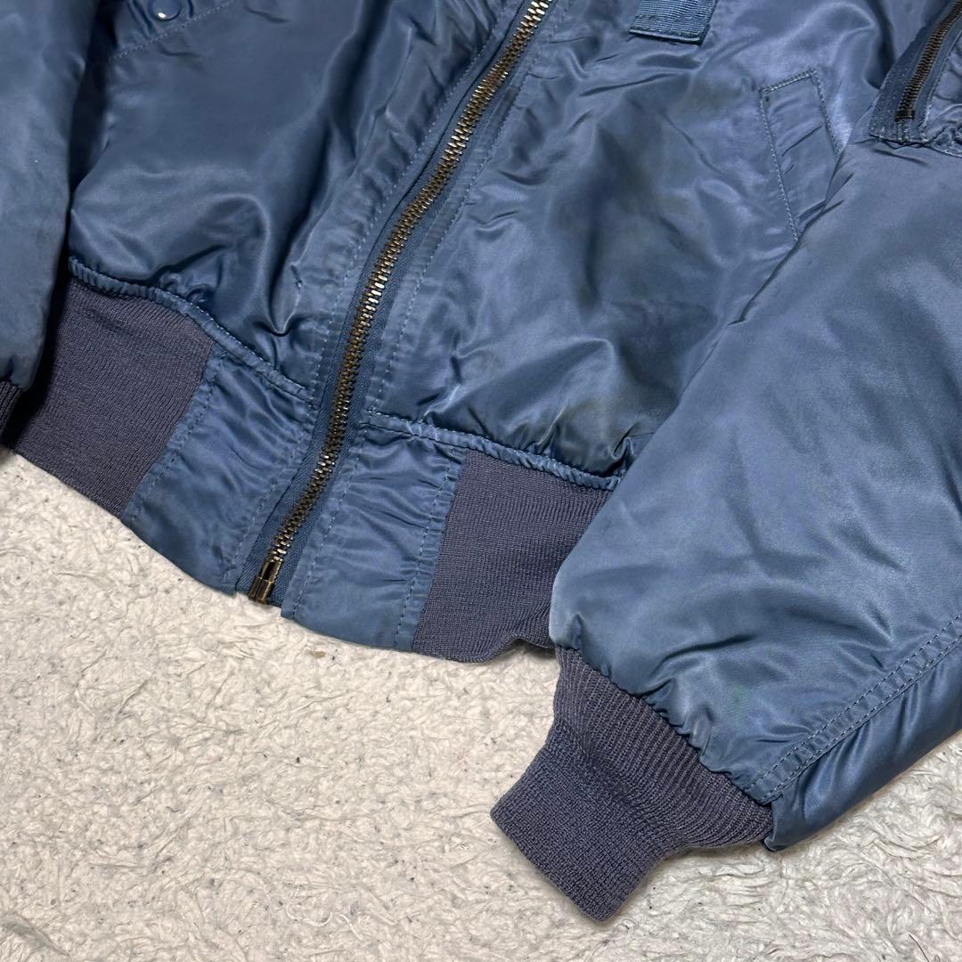 ALPHA 米国製 50s復刻 MA-1 フライトジャケット エアフォースブルー