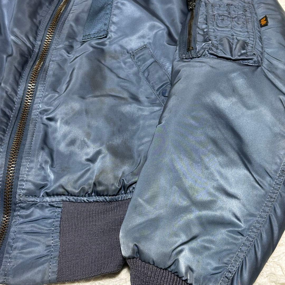 ALPHA 米国製 50s復刻 MA-1 フライトジャケット エアフォースブルー