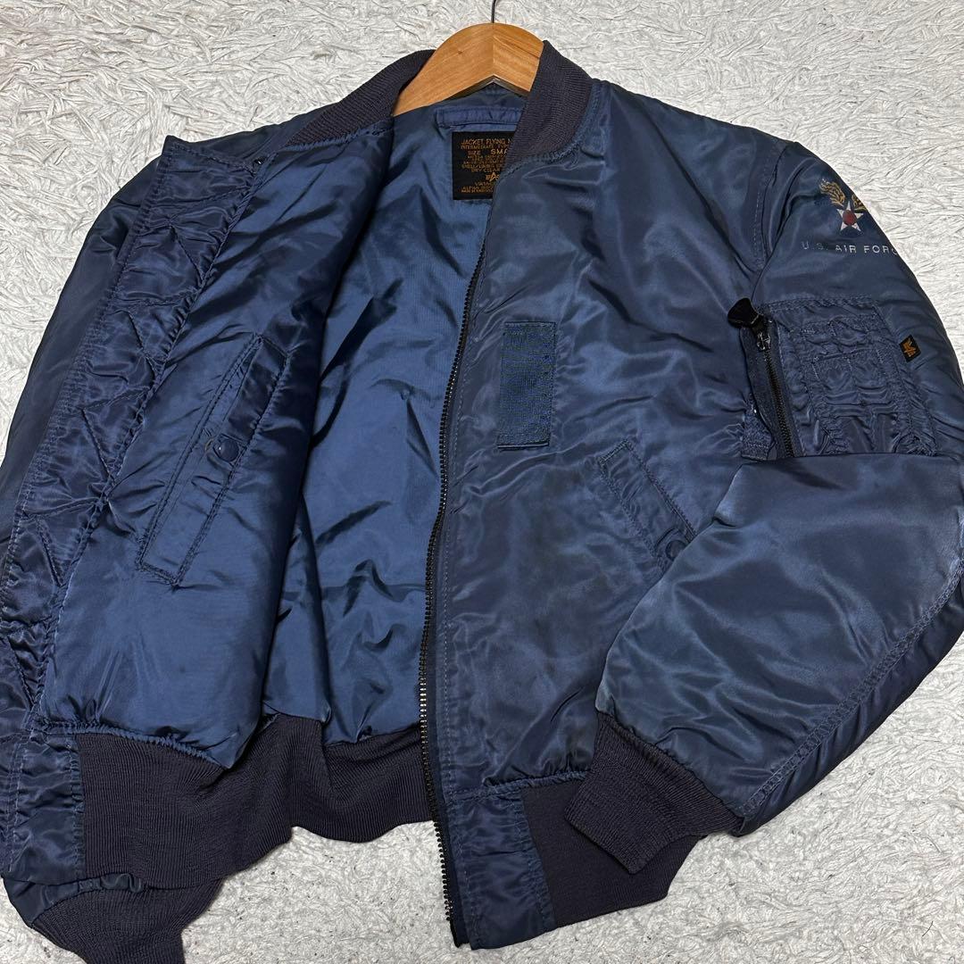 ALPHA 米国製 50s復刻 MA-1 フライトジャケット エアフォースブルー