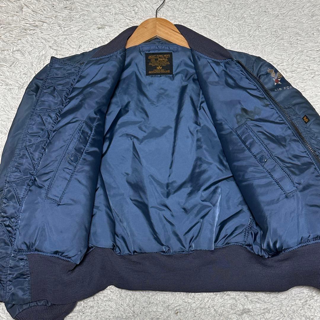 ALPHA 米国製 50s復刻 MA-1 フライトジャケット エアフォースブルー