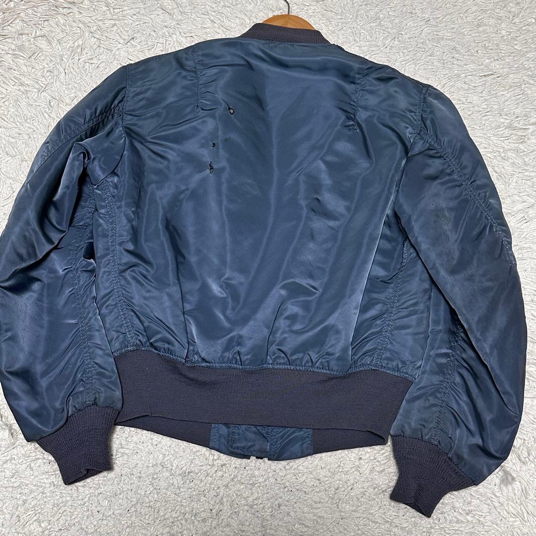 ALPHA 米国製 50s復刻 MA-1 フライトジャケット エアフォースブルー