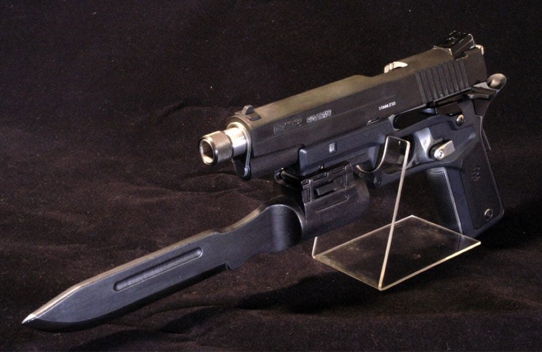 【2個セット】ハンドガン用 銃剣 ヨルムンガンド風デザイン 組み立てキット