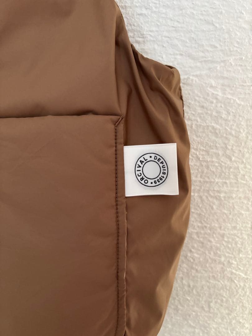 yt 　Orcivalライトダウンベスト　size1 キャメル