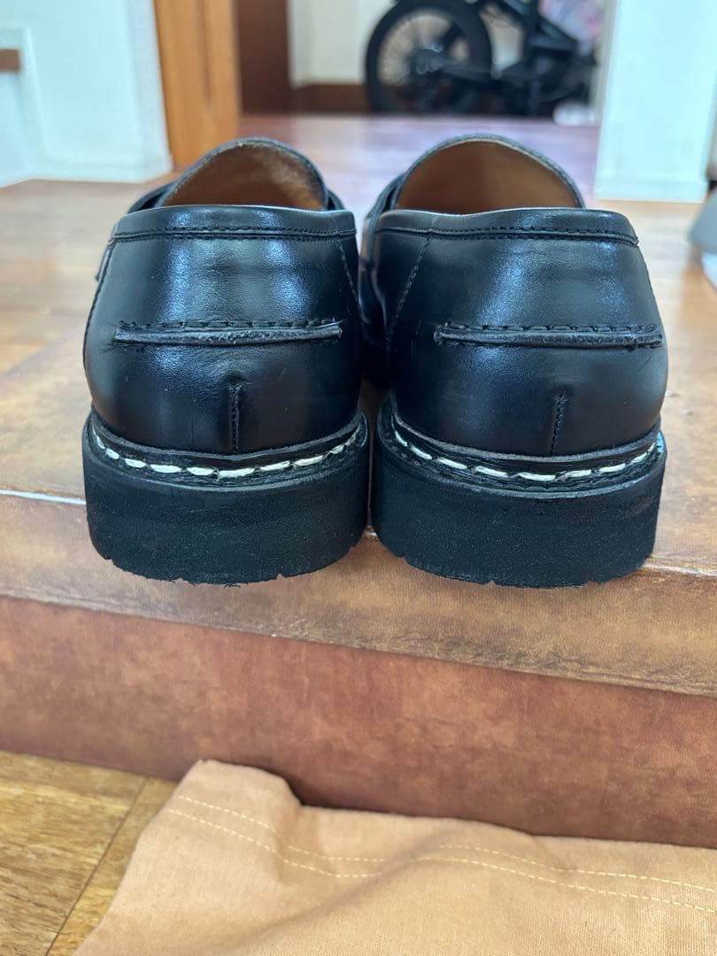 Berwick ブラック ローファー　メンズ　綺麗　パラブーツ　本革