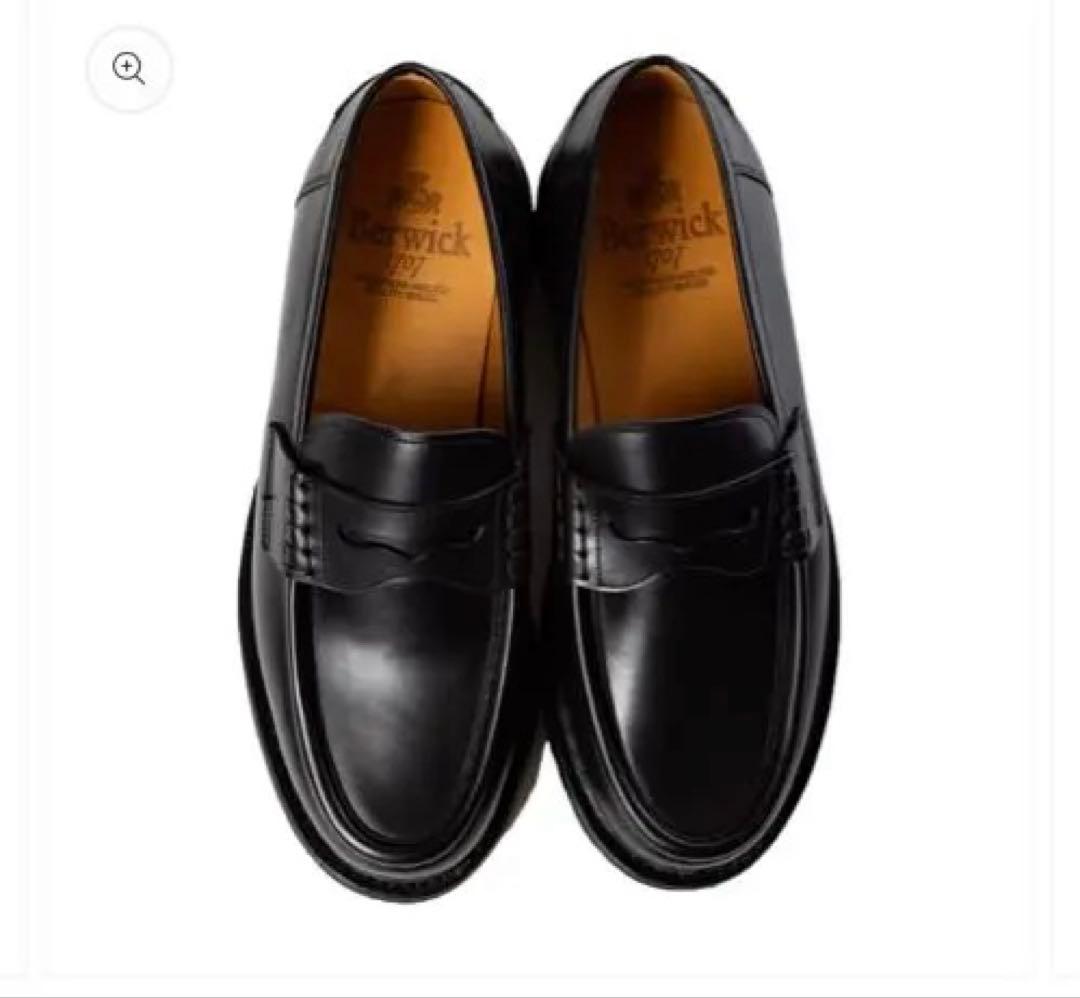 Berwick ブラック ローファー　メンズ　綺麗　パラブーツ　本革