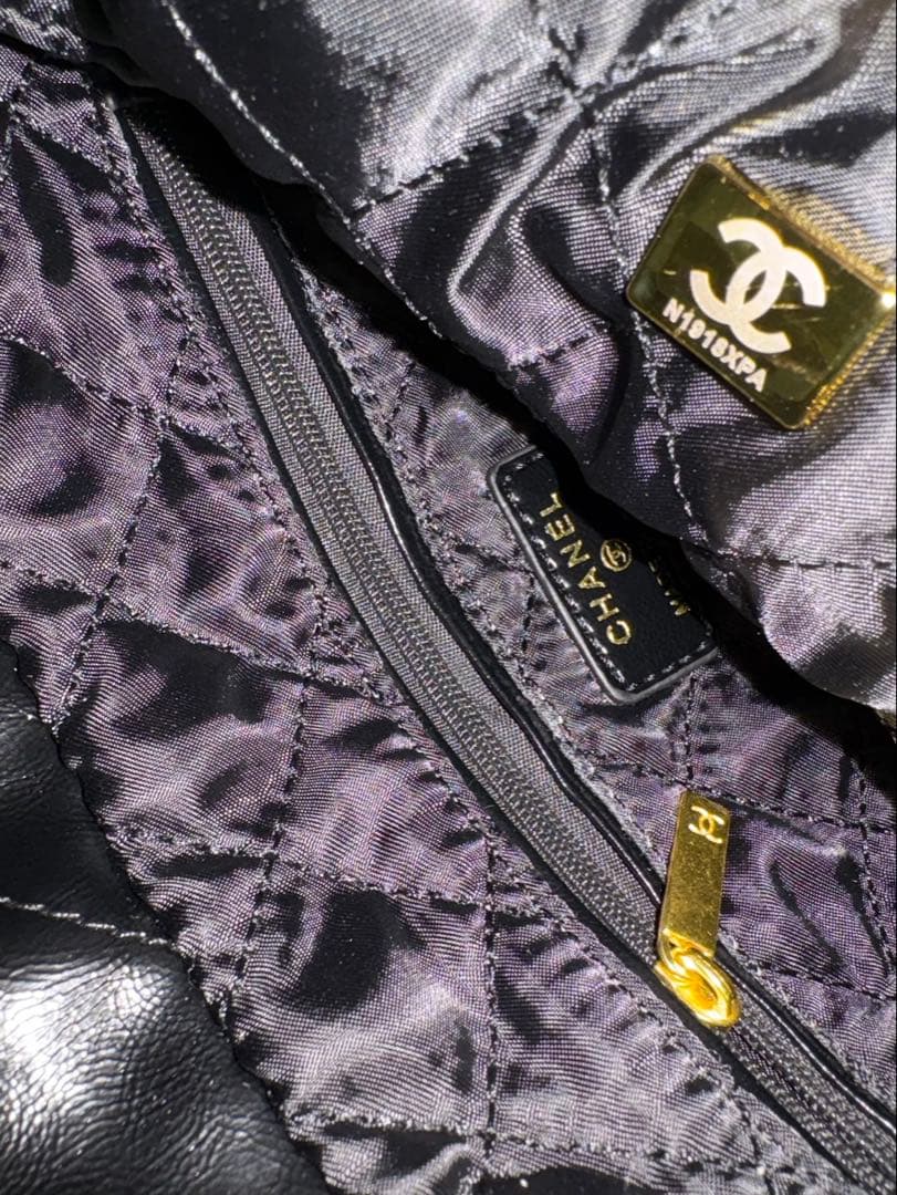 即購入可!即日発送！CHANEL ノベルティブラックレザー バッグ