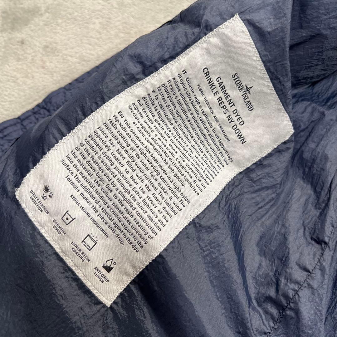 ストーンアイランド　ダウンベスト　ネイビー　S