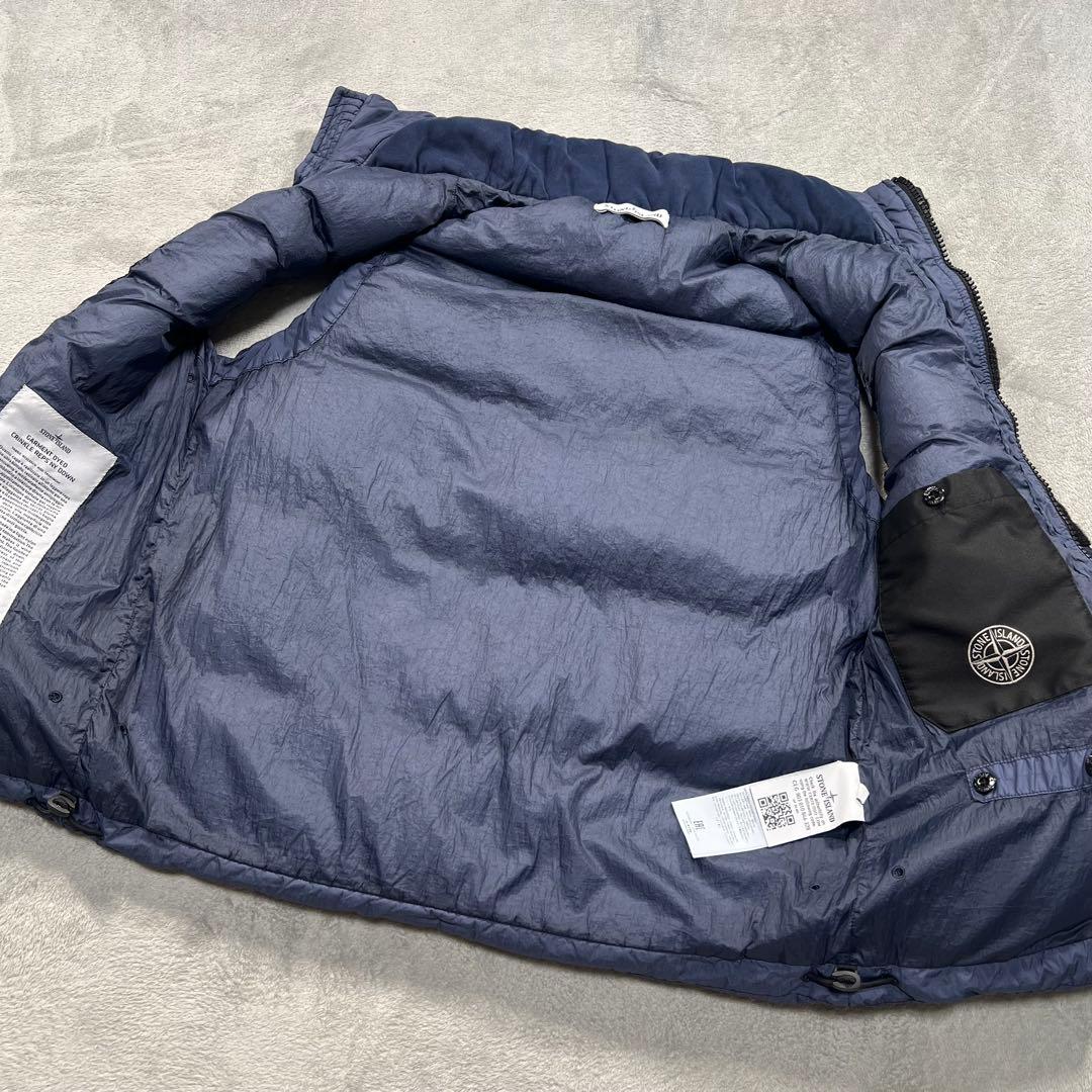 ストーンアイランド　ダウンベスト　ネイビー　S