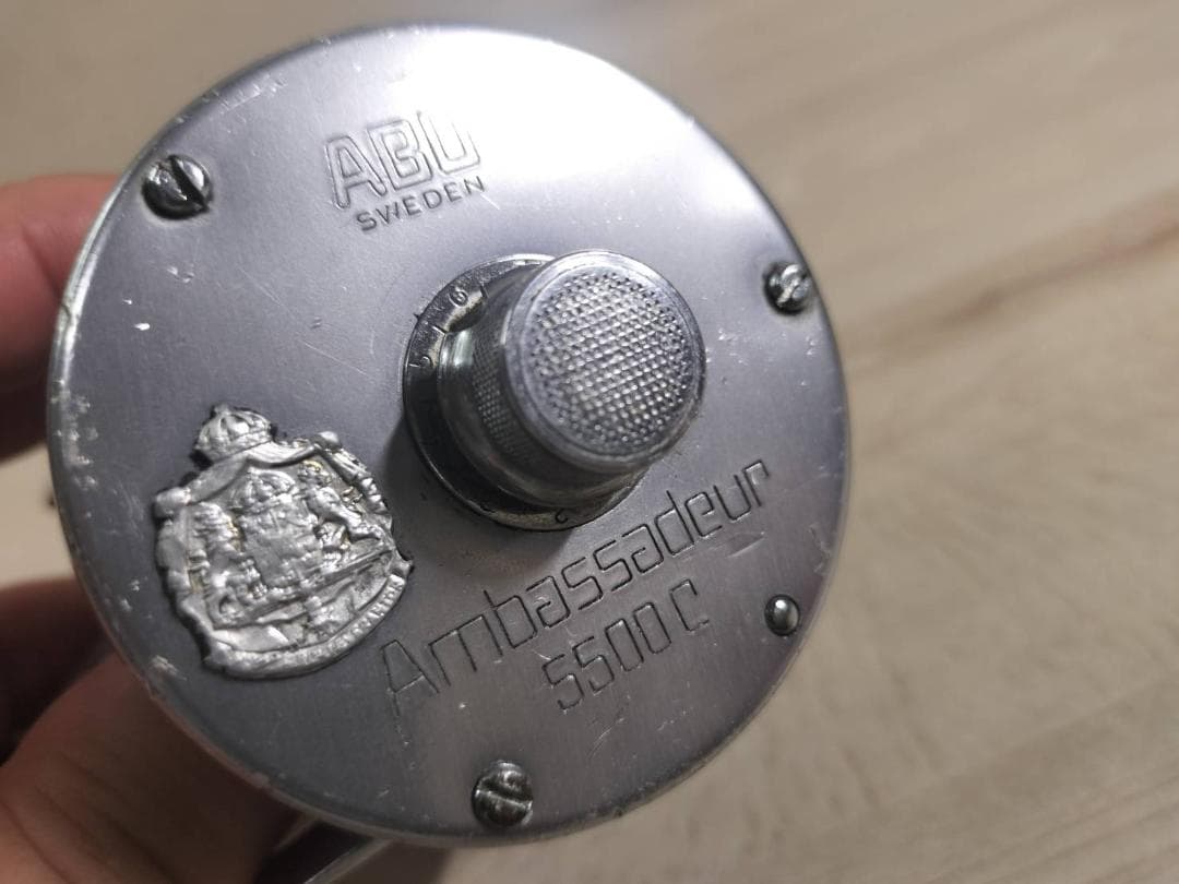 ☆ABU GARCIA アブ アンバサダー 5500C　ビンテージリール　銀