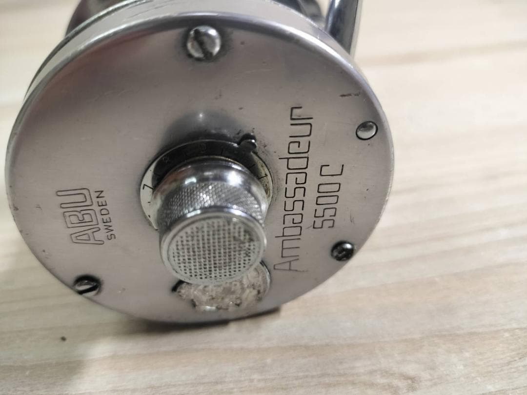 ☆ABU GARCIA アブ アンバサダー 5500C　ビンテージリール　銀