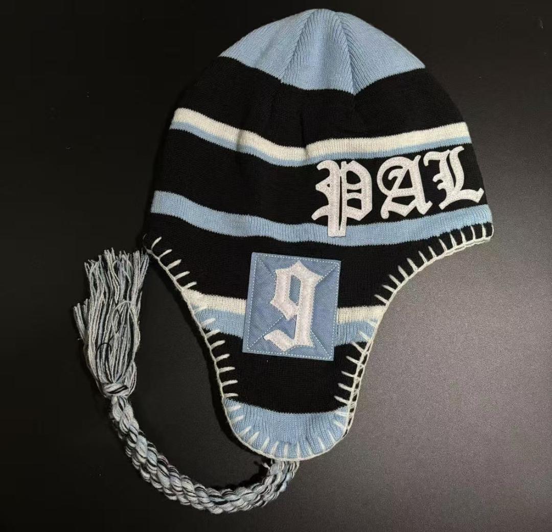 PALACE × UNION ペルビアンビーニー ブラック／ブルー