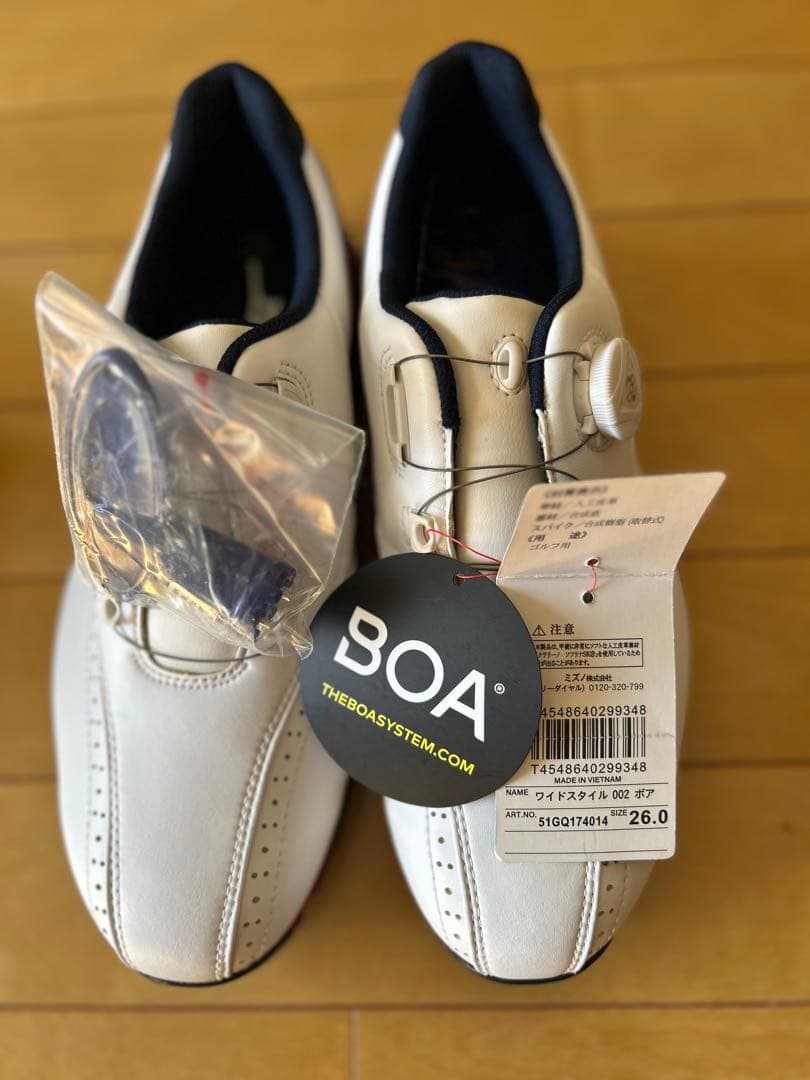 【ミズノ] ゴルフシューズ ワイドスタイル002 ボア メンズ