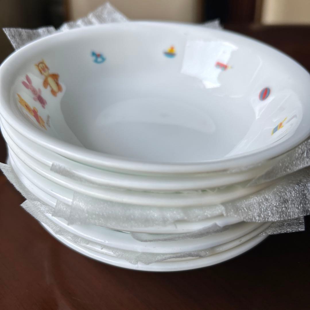 ディズニー 　小ボウル　・・・　13.8×3.5㎝8枚セット コレール米国製