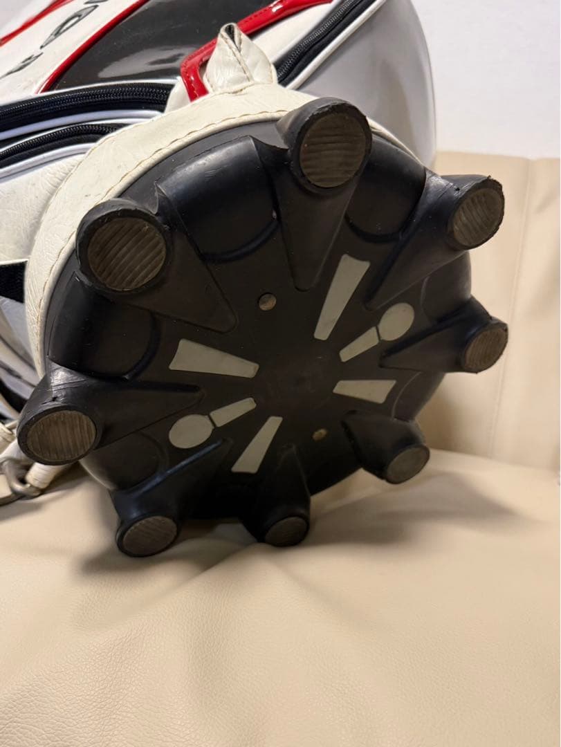 【送料込み】希少ゴルフバッグ　トムス　3点式ショルダー　高級キャディバッグ