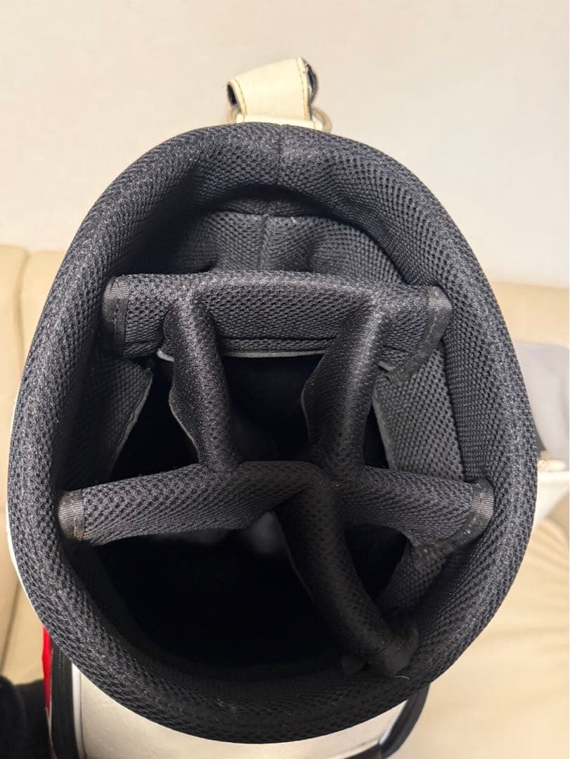 【送料込み】希少ゴルフバッグ　トムス　3点式ショルダー　高級キャディバッグ