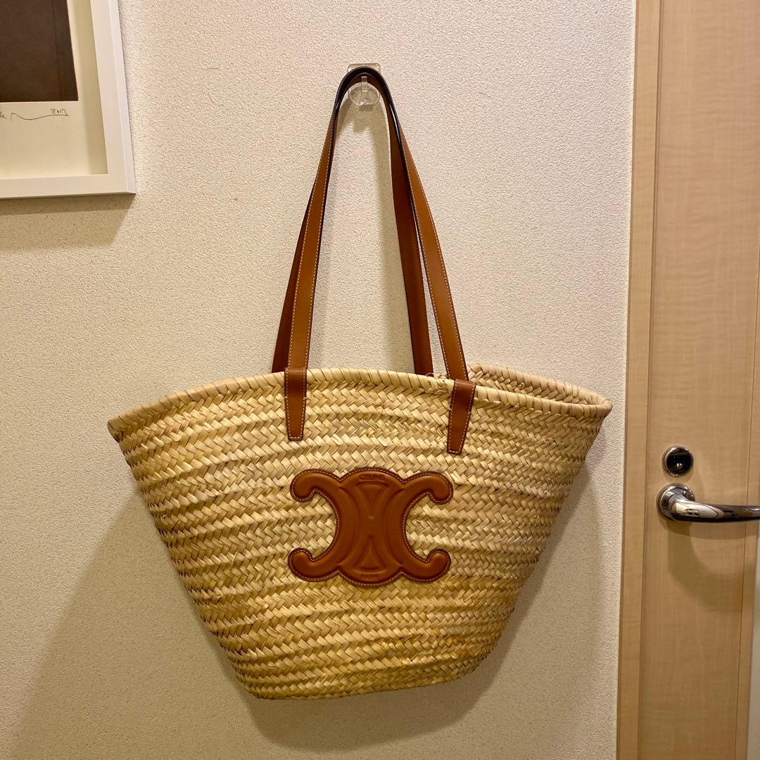 CELINE ベージュ かごバッグ