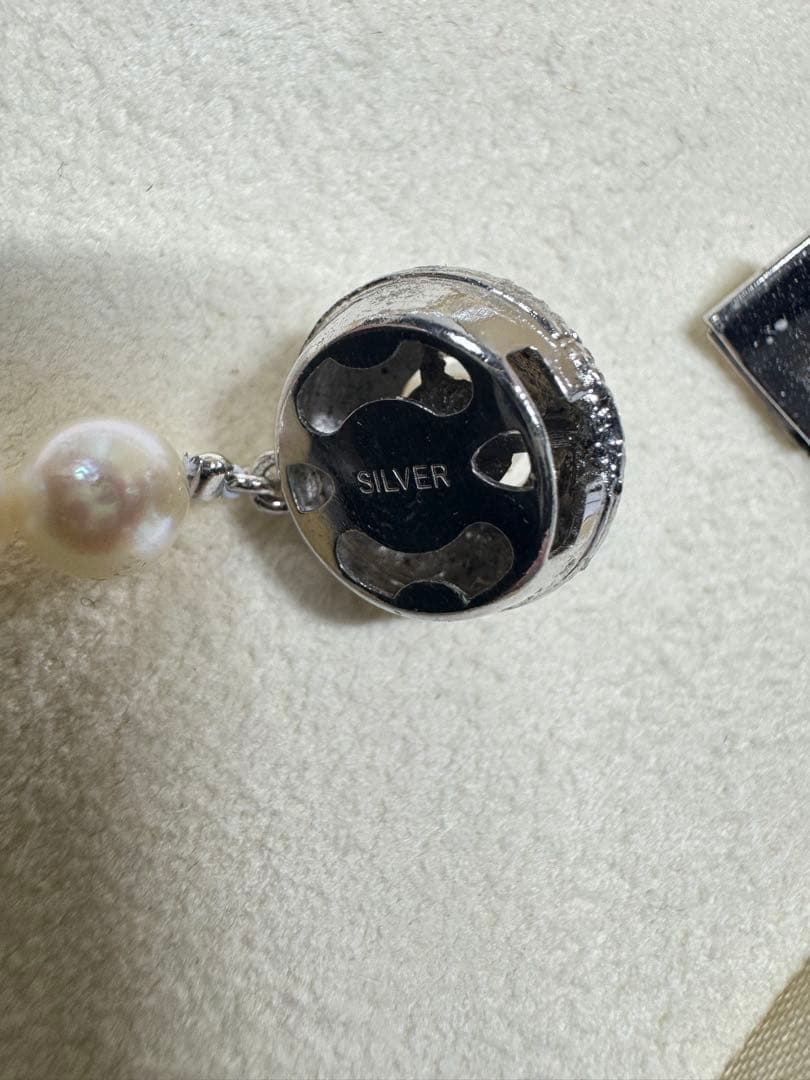 本真珠 パール ロングネックレス 約110cm 6.2mm 冠婚葬祭 フォーマル