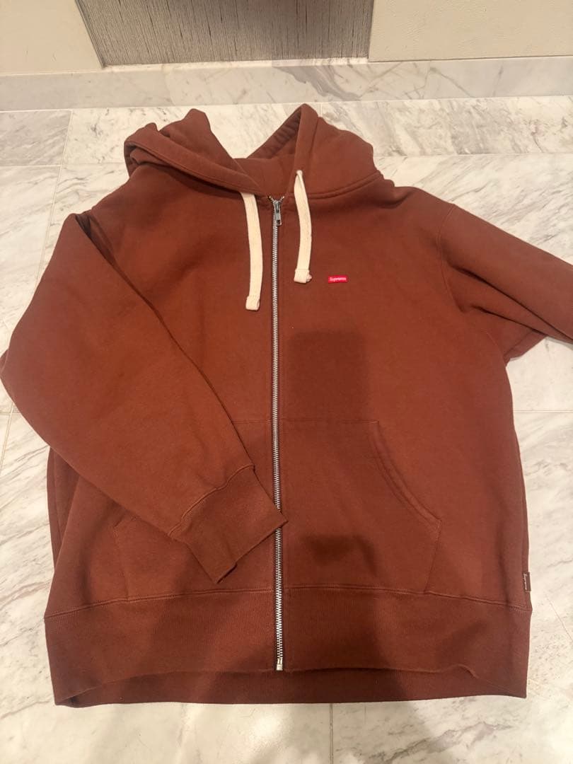supremeジップパーカー