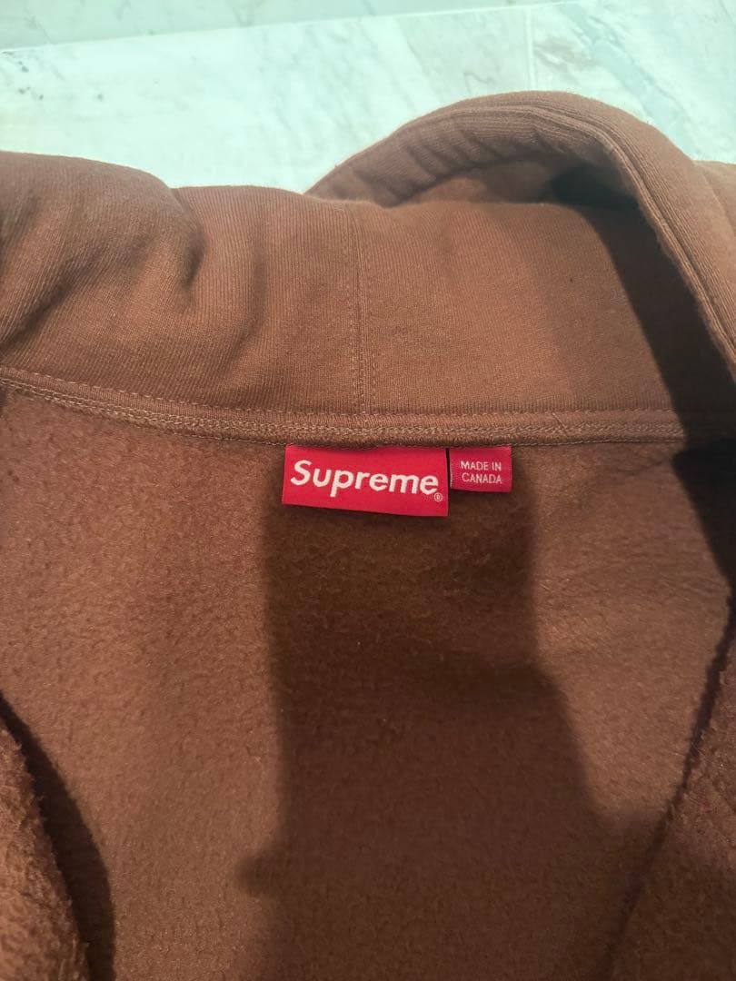 supremeジップパーカー