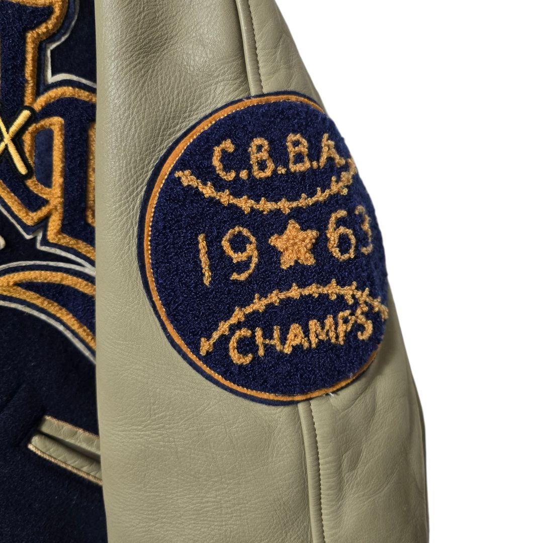 STYLE EYES M品番 90s メルトン×レザー スタジャン