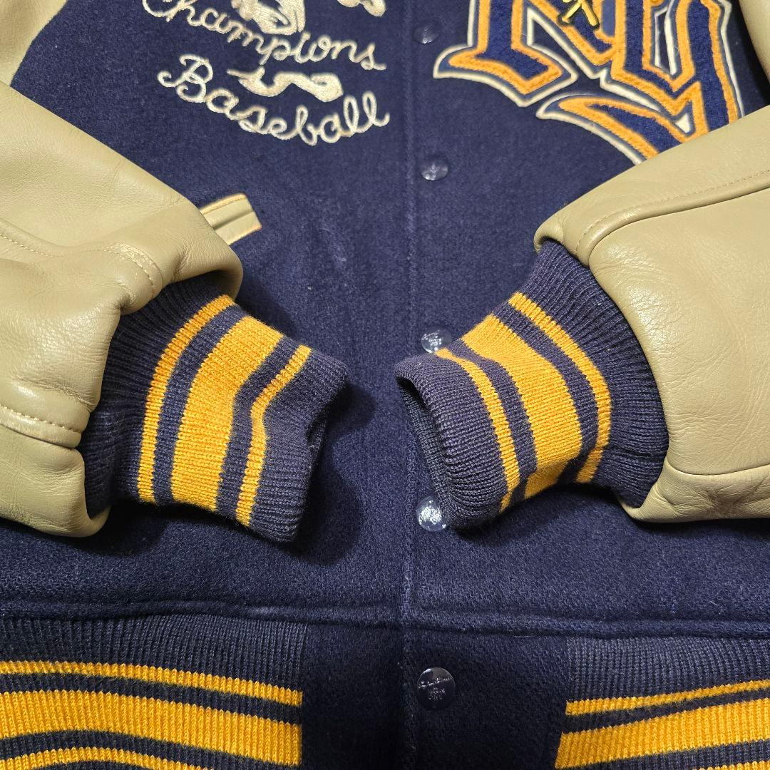 STYLE EYES M品番 90s メルトン×レザー スタジャン