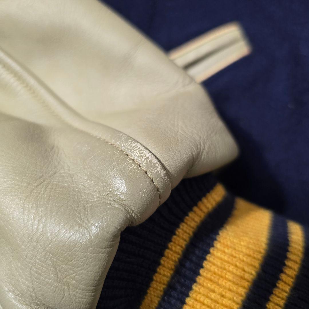 STYLE EYES M品番 90s メルトン×レザー スタジャン