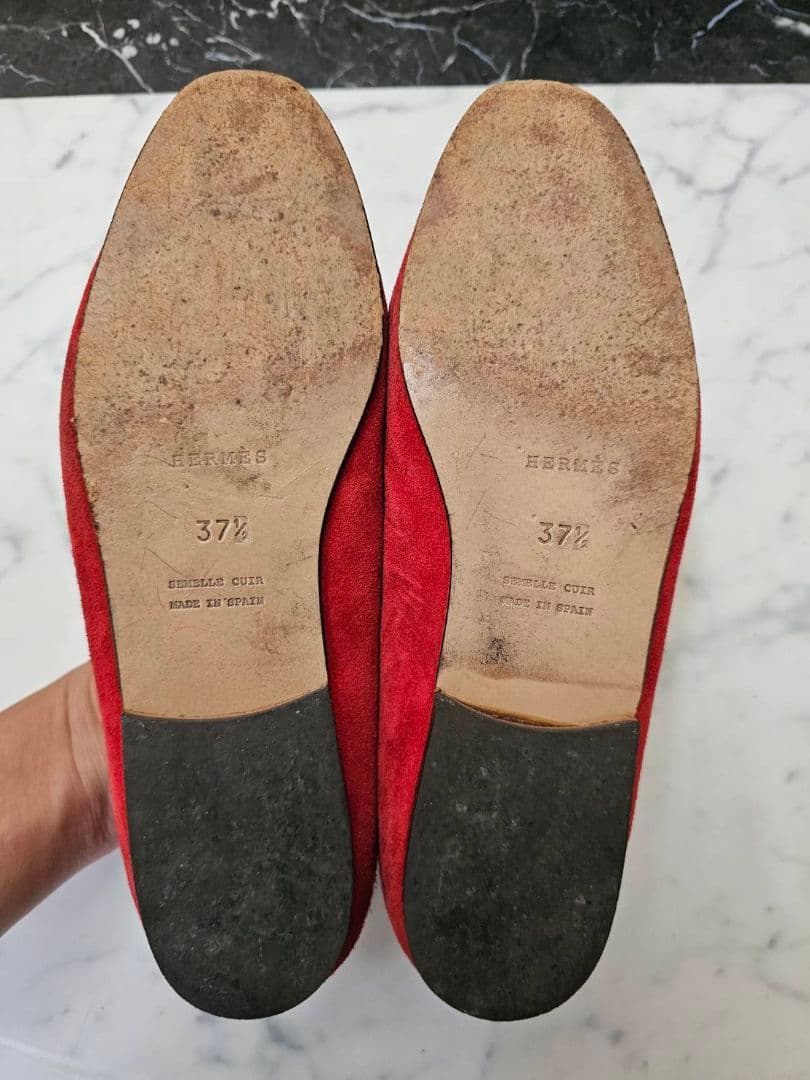 HERMES　フラットシューズ 37.5サイズ