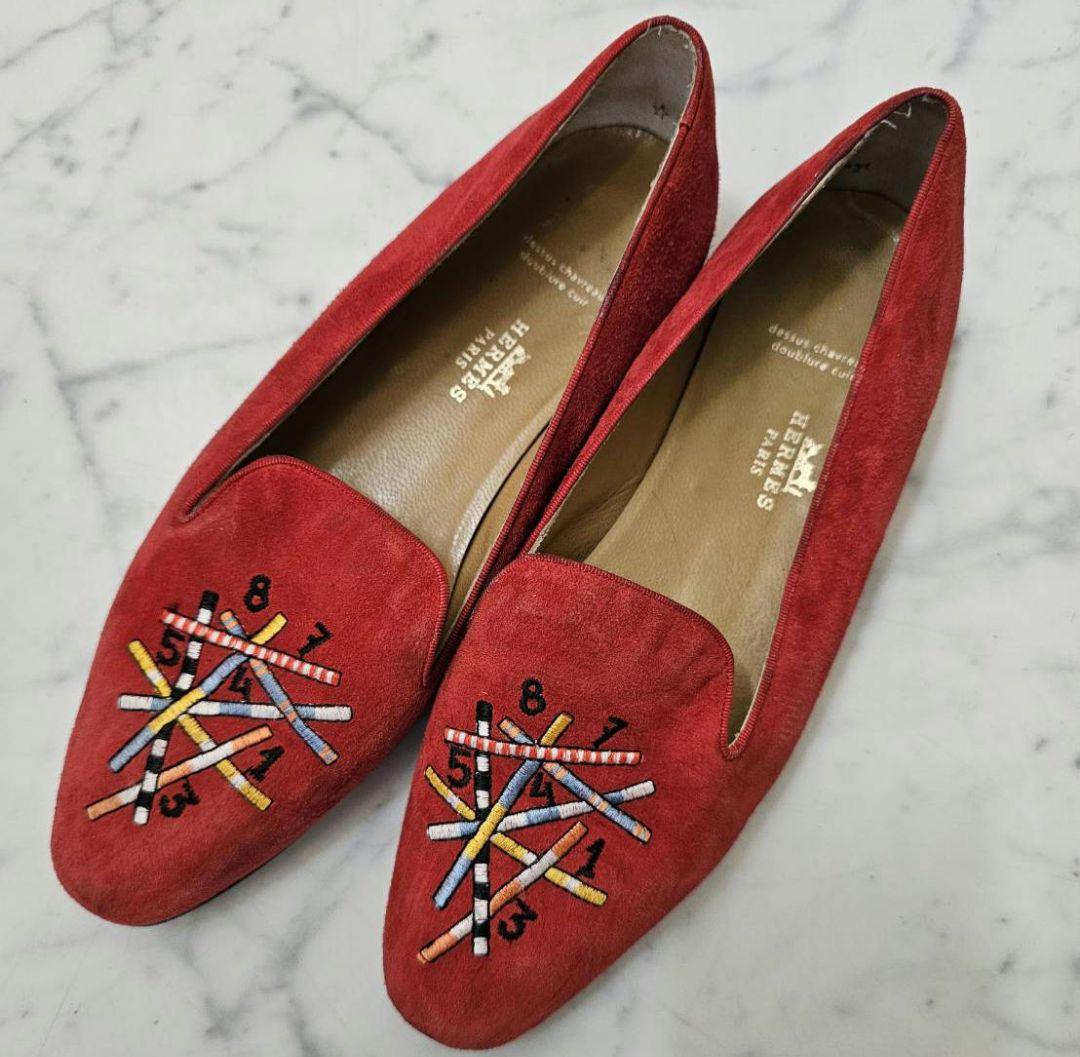 HERMES　フラットシューズ 37.5サイズ