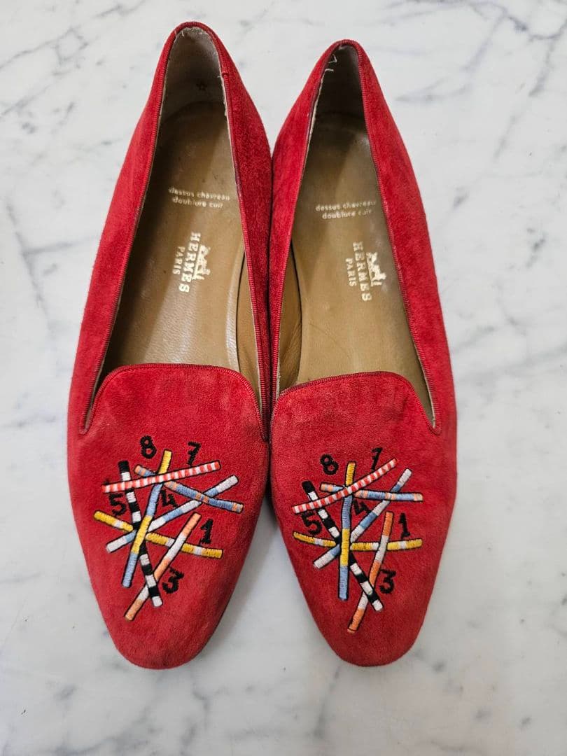 HERMES　フラットシューズ 37.5サイズ