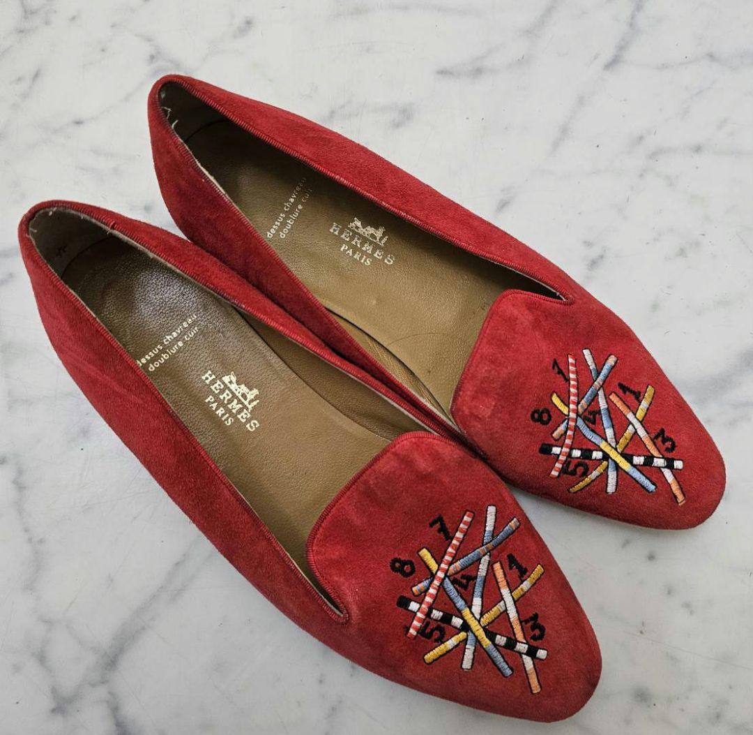 HERMES　フラットシューズ 37.5サイズ