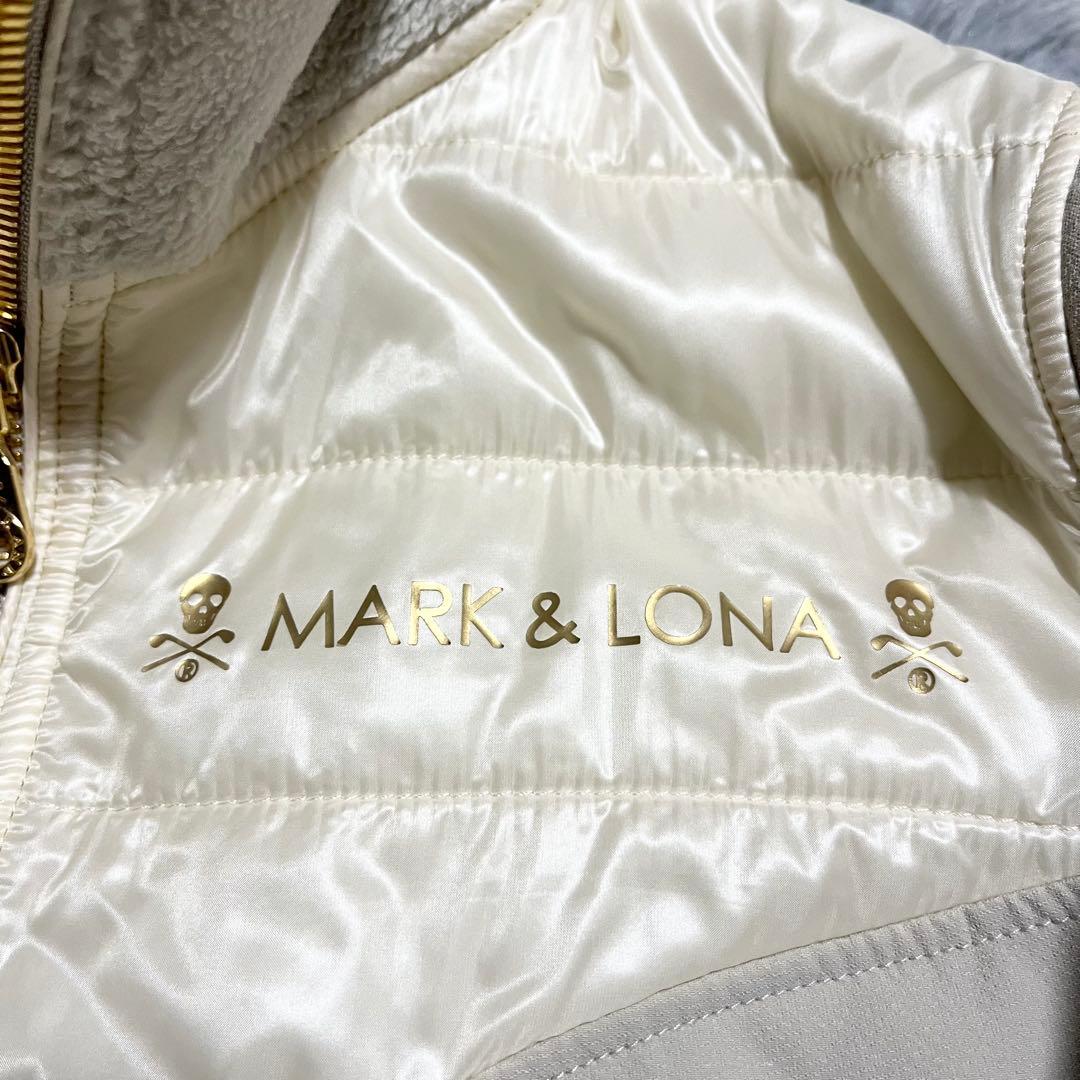 MARK&LONA 中綿フリースジャケット　ナイロン　切替　ブルゾン　38