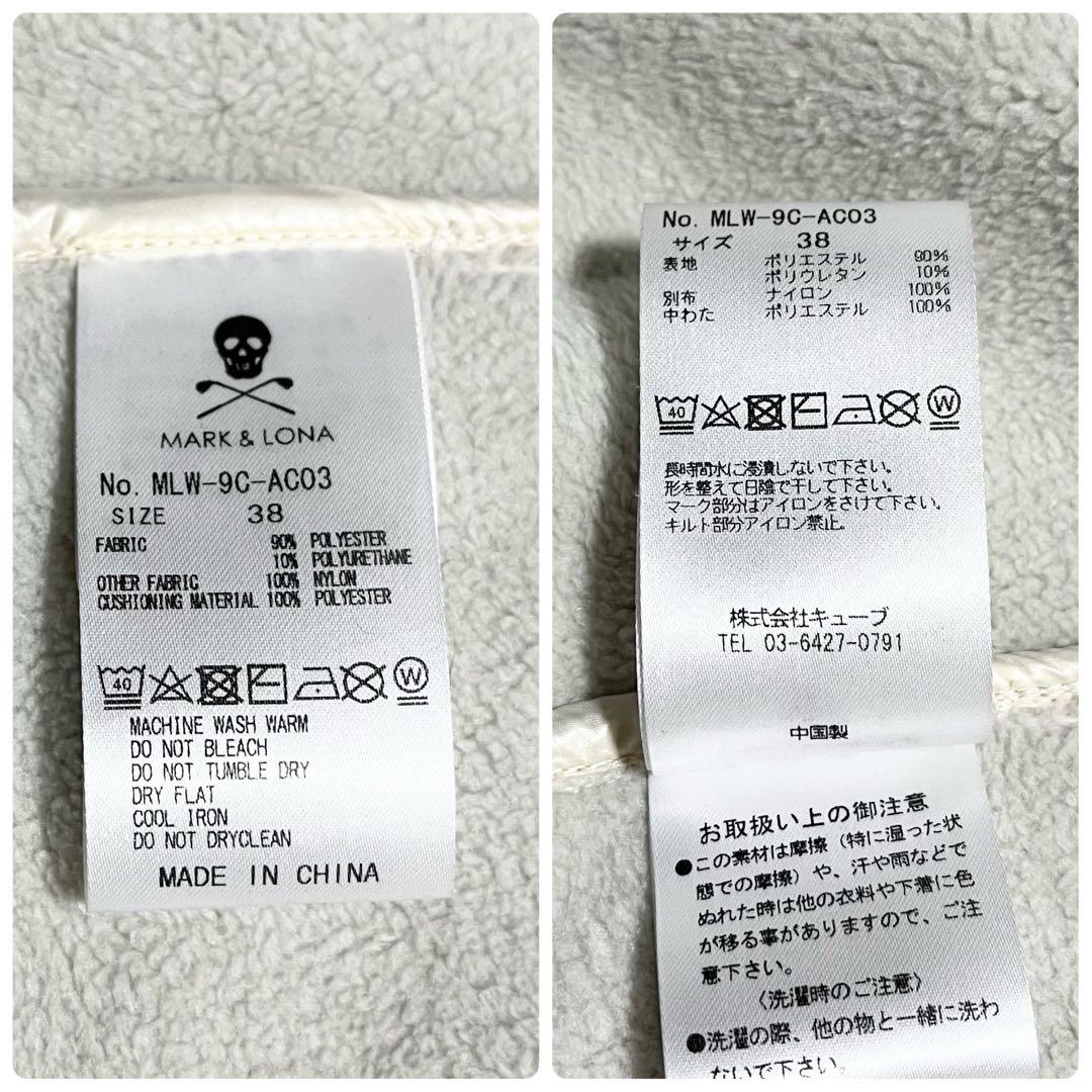 MARK&LONA 中綿フリースジャケット　ナイロン　切替　ブルゾン　38