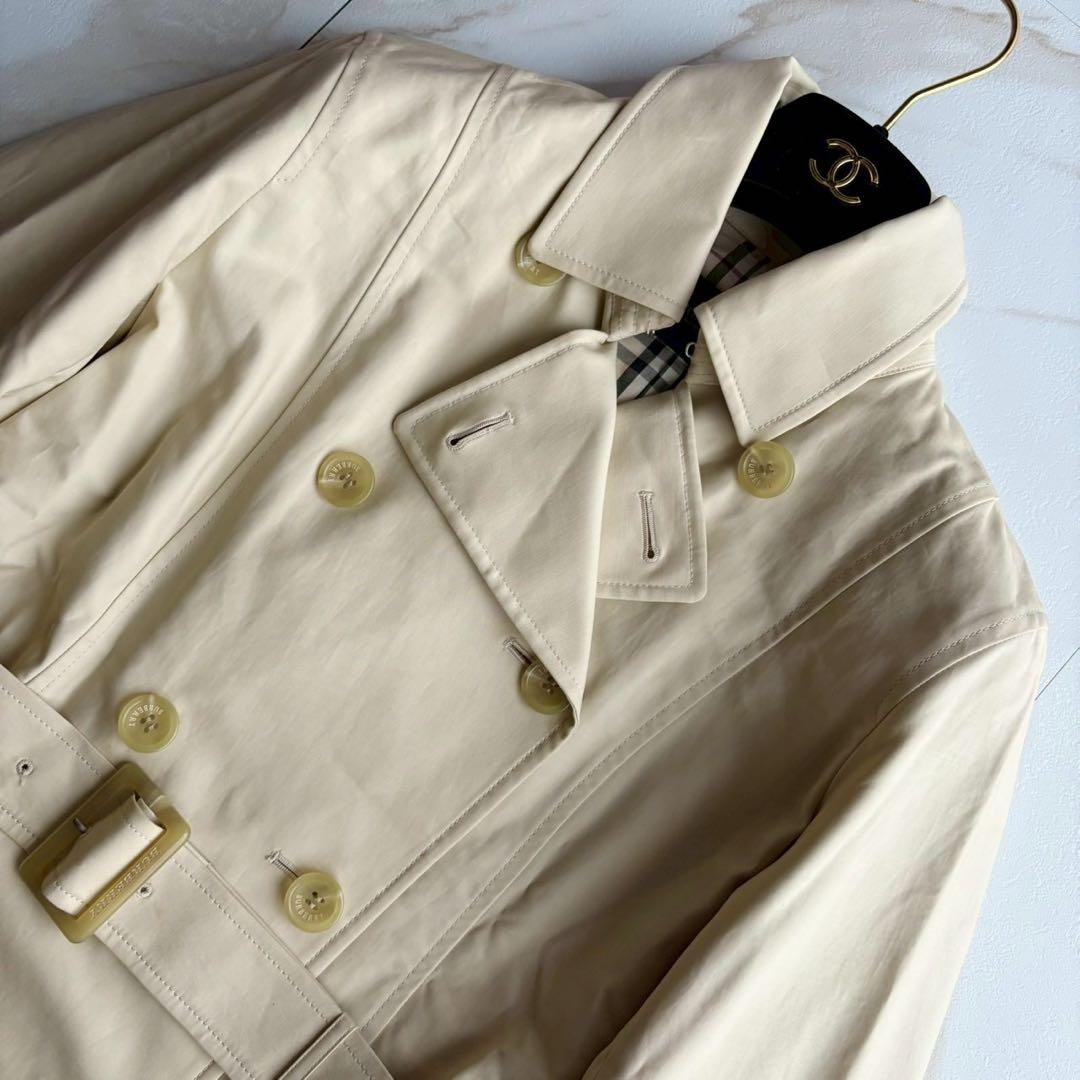 美品◆バーバリーロンドン トレンチコート ジャケット ベルト付 ノバチェック M