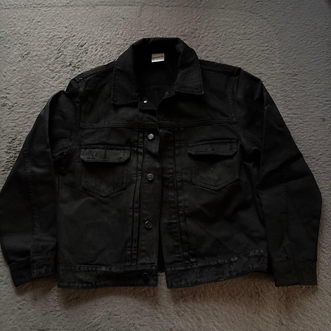 ジャケット・アウター archive coated denim jacket black
