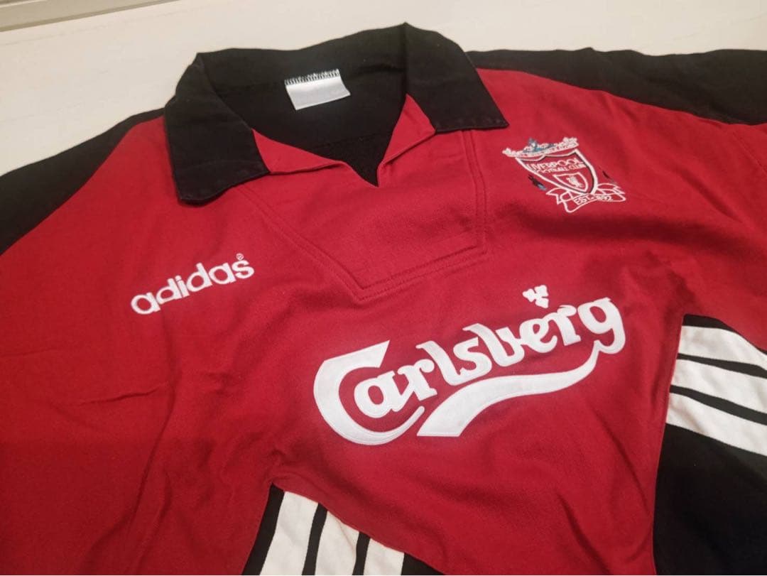 希少 90年代アディダス リバプールFC 刺繍コットンジャケットヴィンテージ