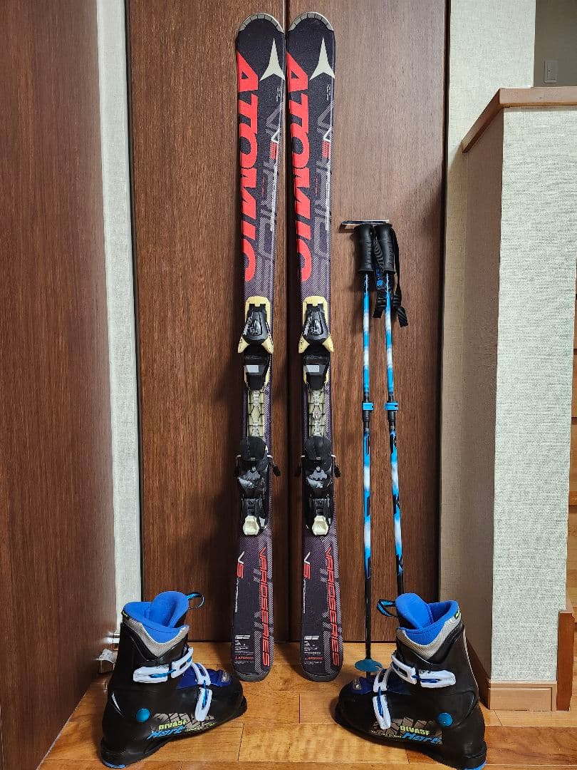 アトミック　スキー板　152cm ブーツ　ストック　セット