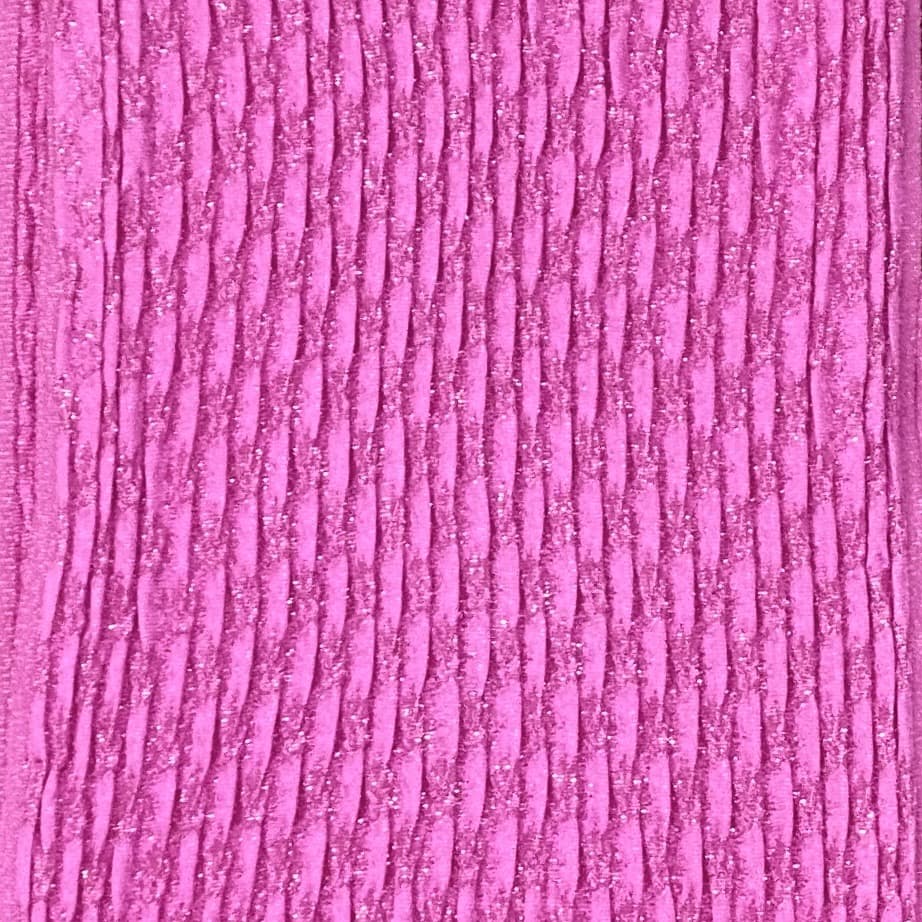 濃ピンク 振袖用小物4点セット 帯締め 帯揚げ 重ね襟 刺繍半襟 ママ振セット