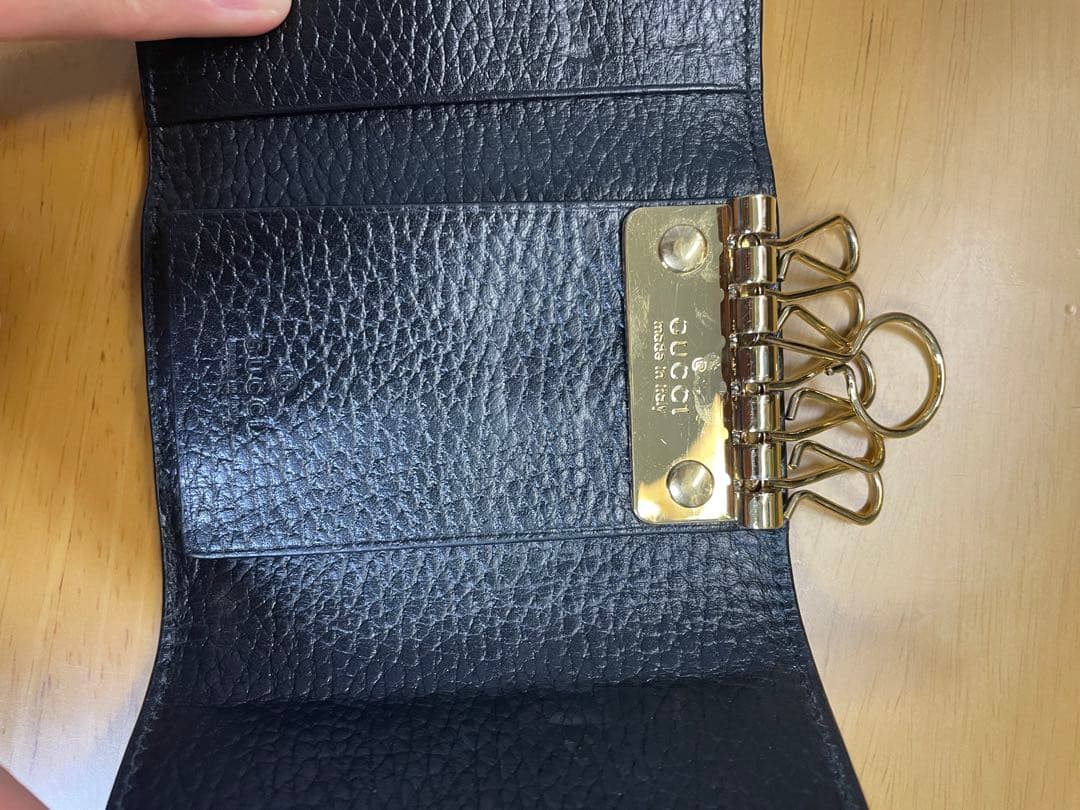 GUCCI〔GGマーモント〕 レザー キーケース