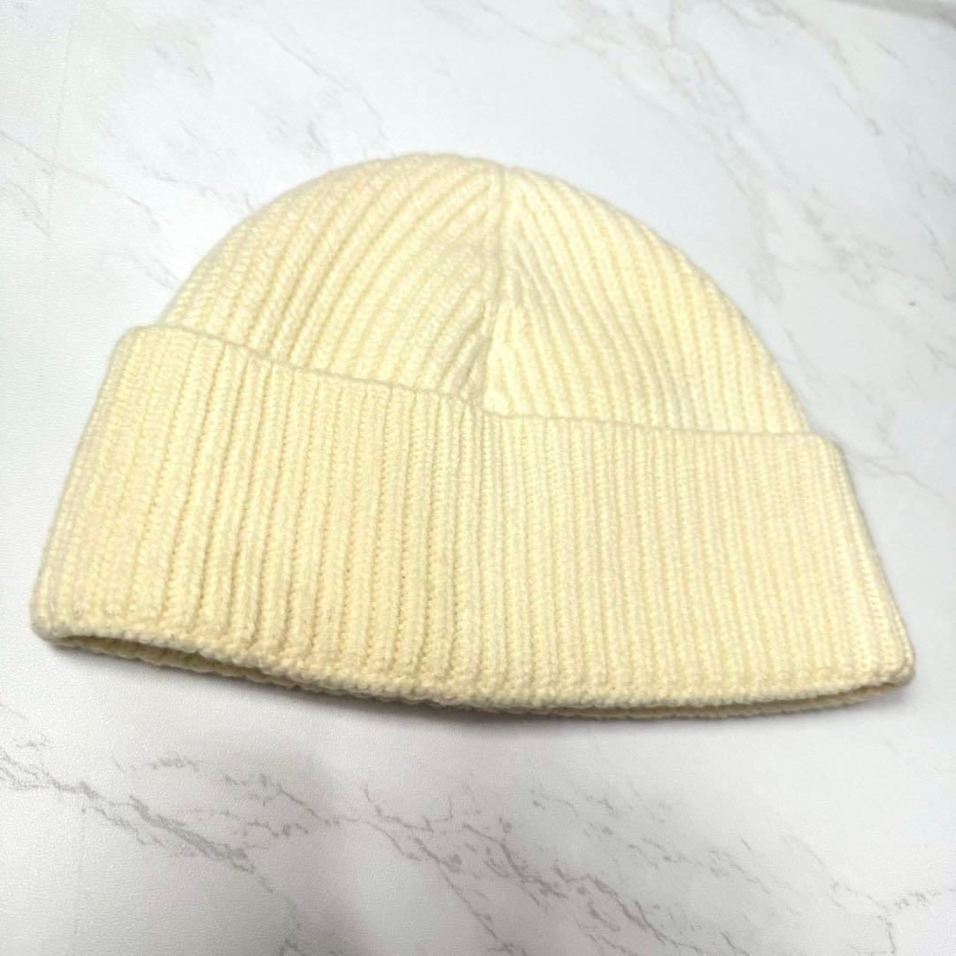 AMI PARIS アミパリス ニット帽 ハートロゴ アイボリー　袋付 最終価格