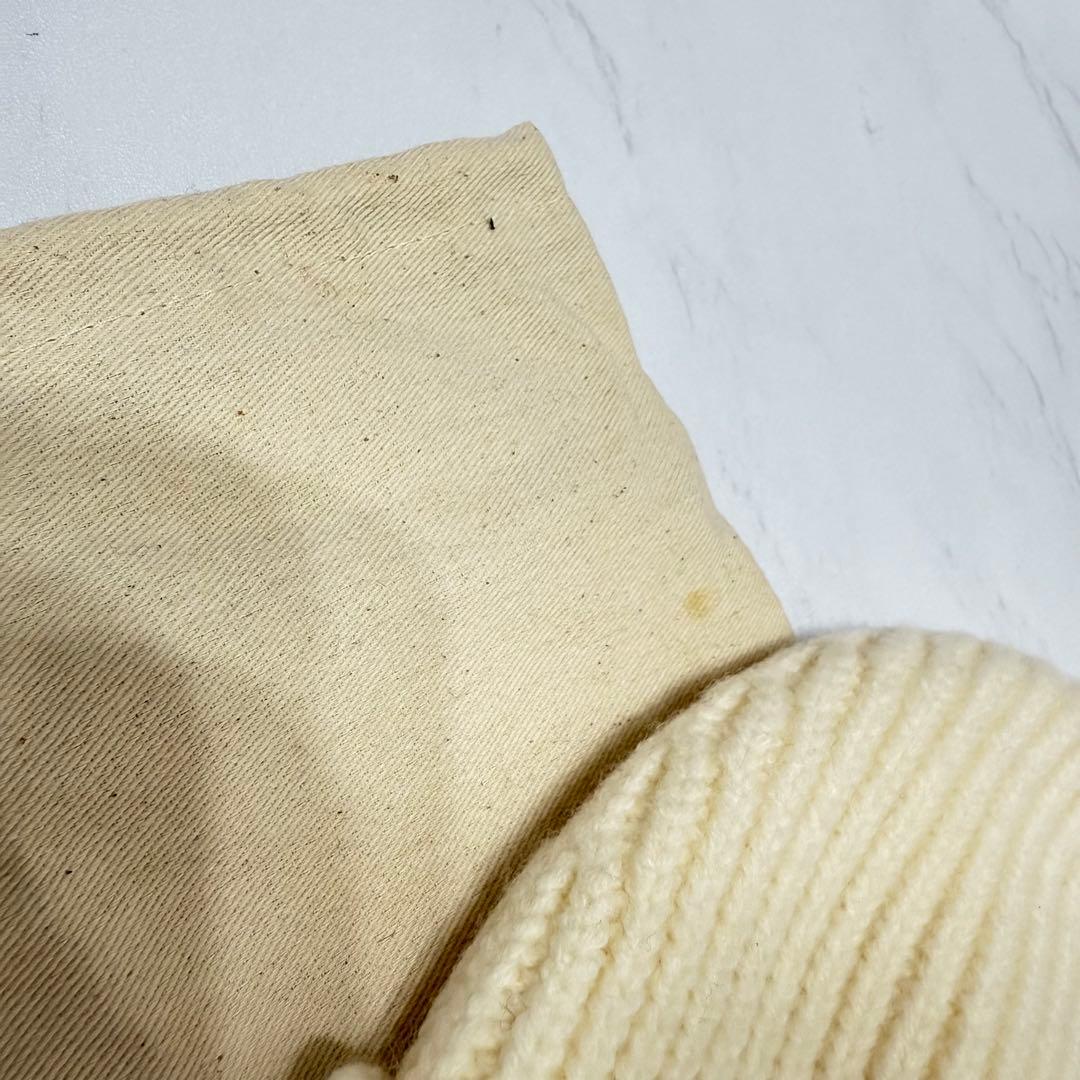 AMI PARIS アミパリス ニット帽 ハートロゴ アイボリー　袋付 最終価格