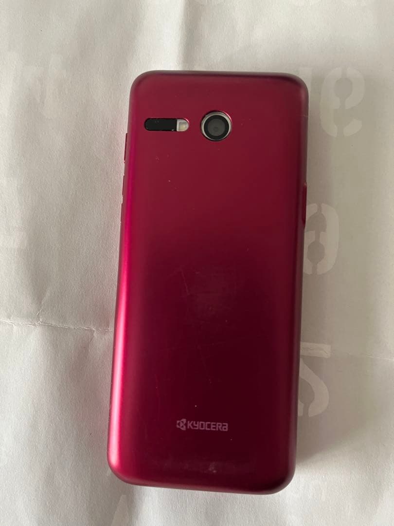 au KYF43 赤 折りたたみ式携帯電話 本体